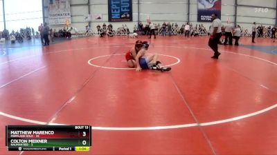 110 lbs Rd# 7- 10:45am Saturday Final Pool - Colton Meixner, Nauman Red vs Matthew Marenco, Maryland GOLD