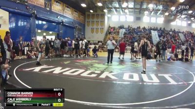 106 lbs Champ. Round 3 - Cale Wimberly, Funky Monkey vs Connor Barnes, Oakleaf Wrestling Club