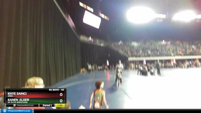 43 lbs Round 2 - Khye Sainci, Iowa vs Kanen Alger, DC Elite Wrestling