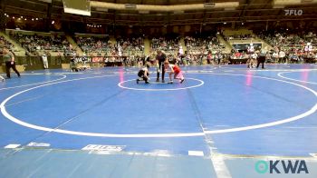 58 lbs Semifinal - Drake Rogers, Weatherford Youth Wrestling vs Jarod Smith, Tecumseh Youth Wrestling