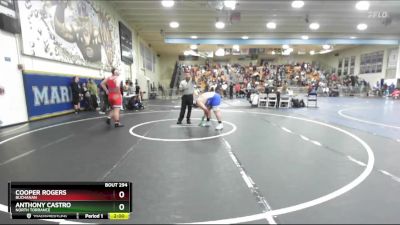 285 lbs Champ. Round 2 - Anthony Castro, North Torrance vs Cooper Rogers, Buchanan