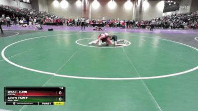 113 lbs Cons. Round 2 - Aidyn Carey, Pine Creek vs Wyatt Ford, Odessa