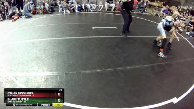 75 lbs Round 1 (4 Team) - Blake Tuttle, Kansas Mamba vs Ethan Heisinger, South Dakota Thunder