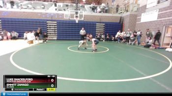 65 lbs Semifinal - Emmitt Zamago, Lil Mavs vs Luke Shackelford, Middleton Wrestling Club