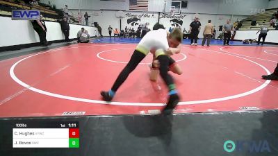 100 lbs Rr Rnd 5 - Cannon Hughes, Verdigris Youth Wrestling vs Jack Bovos, Salina Wrestling Club