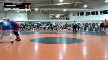 190 lbs Champ. Round 2 - Emma Bolton, Highland vs Caroline Purdham, Clyde High School