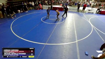 97 lbs Champ. Round 2 - Adrian Carmona, Community Youth Center - Concord Campus Wrestling vs Michael Botello (Marrero), Beast Bay Wrestling Club