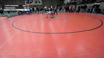 113 lbs Cons. Semi - Wyatt Dannegger, Francis Howell North vs Oscar Gauna, Goddard