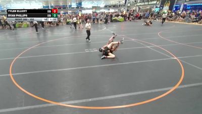 150 lbs Champ. Round 2 - Ryan Phillips, Unattached vs Tyler Elliott, Unattached