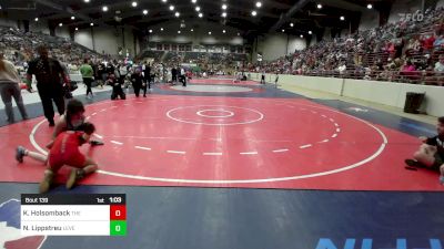 97 lbs Final - Kori Holsomback, The Colosseum Training Center vs Natalie Lippstreu, Level Up Wrestling Center