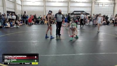 95 lbs Round 1 (4 Team) - Victoria Witherspoon, Metro All Stars vs Bella Chapa, Bad Bass