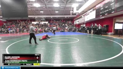 140 lbs Champ. Round 1 - Allen Jackson, Liberty High School vs Juan Rodriguez Pinto, Pittsburg High School