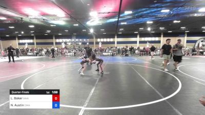 58 kg Quarterfinal - Liam Baker, Savage House WC vs Nakai Austin, Cimarron Bad Boys