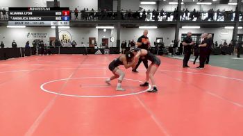 100 lbs Quarterfinal - Alianna Lyon, Mechanicville-Stillwater vs Angelica Smiech, Rocky Point