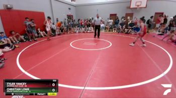 110 lbs Round 5 (6 Team) - Christian Lowe, Pirate Wrestling Club vs Tyler Yancey, Spartan Mat Club