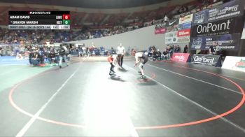 2A/1A Boys 144 Quarterfinal - Draven Marsh, Nestucca Boys vs Adam Davis, Lowell Boys