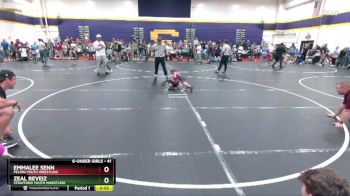 41 lbs Round 1 - Emmalee Senn, Pelion Youth Wrestling vs Zeal Reveiz, Stratford Youth Wrestling