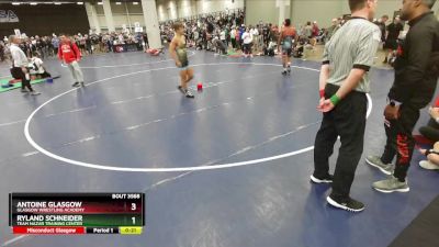 165 lbs 3rd Place Match - Antoine Glasgow, Glasgow Wrestling Academy vs Ryland Schneider, Team Nazar Training Center