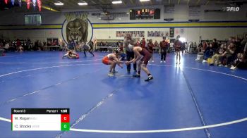 JV-20 lbs Round 3 - Caleb Stocks, West Delaware, Manchester vs Walter Rogan, North Linn