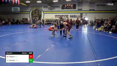 JV-20 lbs Round 3 - Caleb Stocks, West Delaware, Manchester vs Walter Rogan, North Linn