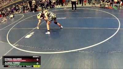 92 lbs Round 2 - Kyndal Halgren, Iron County Wrestling Academy vs Alorah Torrey, Wayne Wrestling Club