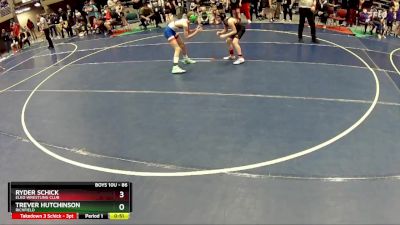 86 lbs Champ. Round 1 - Ryder Schick, Elko Wrestling Club vs Trever Hutchinson, Richfield