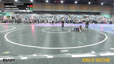 55 lbs Consi Of 8 #1 - Ankido Peyour, Turlock Wrestling vs Andrew Cordova, Crusader Wrestling
