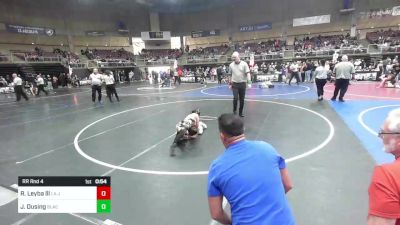 70 lbs Rr Rnd 4 - Ross Leyba Lll, La Junta Wolfpack vs Jonah Dusing, Black Fox Wrestling Academy