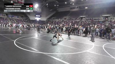 58 lbs 3rd Place Match - Landon Gustafson, Colorado Outlaws Youth Wrestling vs Kruizemen Myers, Colorado Outlaws Youth Wrestling