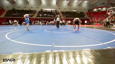 285 lbs Quarterfinal - Colton Babcock, Neodesha HS vs Terence Piearcy, HOMINY