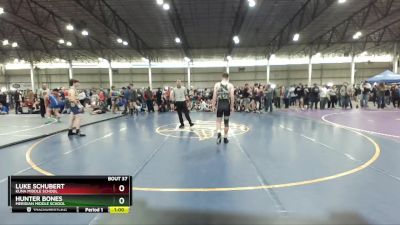 138 lbs Cons. Round 2 - Hunter Bones, Meridian Middle School vs Luke Schubert, Kuna Middle School