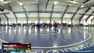 141 lbs Champ. Round 2 - Brock Christian, Gannon University vs Gabe Hansen, Ohio Northern Univerity