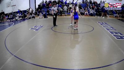 100 lbs 1st Place Match - Araceli Clem, Canon McMillan vs Adelina Saussol, Canon McMillan