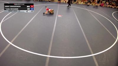 67 lbs Quarters - Jordy Ignaszewski, MR/USC vs Cael Richards, Kingdom Wrestling