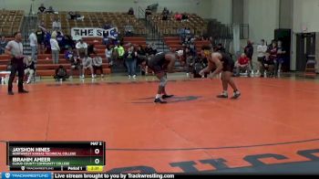 197 lbs 1st Place Match - Ibrahim Ameer, Cloud County Community College vs Jayshon Hines, Northwest Kansas Technical College