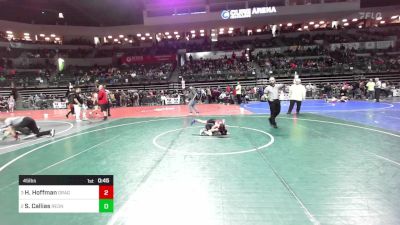 45 lbs Semifinal - Harley Hoffman, Dragon Rtc vs Sophia Callias, RedNose Wrestling School