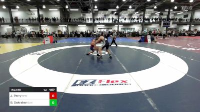 135A lbs Rr Rnd 1 - Jacob Perry, Spring Mills vs Billy Dekraker, Blair