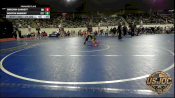 110 lbs Round Of 16 - Breckin Garrett, Shelton Wrestling Academy vs Boston Emmert, Standfast