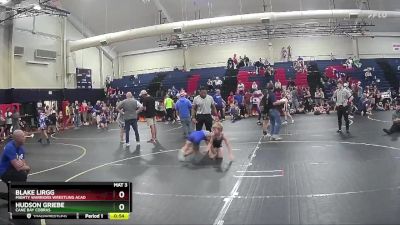 75 lbs Round 3 - Hudson Griebe, Cane Bay Cobras vs Blake Lirgg, Mighty Warriors Wrestling Acad