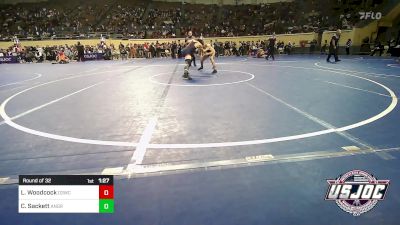 140 lbs Round Of 32 - Logan Woodcock, D3 Wrestling Cluib vs Cole Sackett, Angry Fish