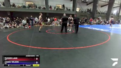 175 lbs Champ. Round 2 - Tucker Land, WA vs Caden Wilson, WA