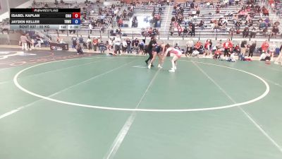 50 kg 7th Place Match - Isabel Kaplan, Central Indiana Academy Of Wrestling vs Jayden Keller, The Nest Wrestling Club