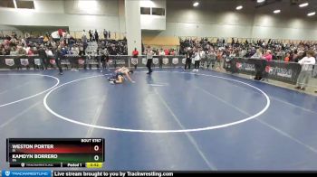 97 lbs Cons. Round 6 - Kamdyn Borrero, PA vs Weston Porter, IA