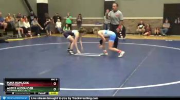 106 lbs Round 2 (6 Team) - Maya Humlicek, FEWTeamIowa vs Alexis Alexander, TigerHawk Wrestling