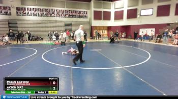 41 lbs Champ. Round 1 - McCoy Linford, Charger Wrestling Club vs Axton Diaz, Roy Wrestling Club
