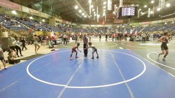 57 lbs 2nd Place - Caylix Casias, Pikes Peak Warriors vs Nico Lopez, Lopez Wrestling Inc