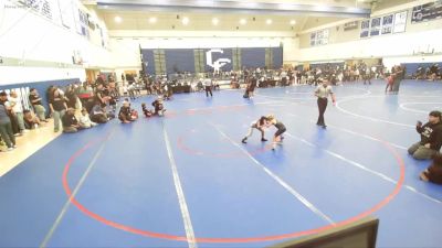 43 lbs Quarterfinal - Hazel Grimley, Cal Grapplers Wrestling Club vs Kekoa Sheldahl, Mantanona Training Center MTC