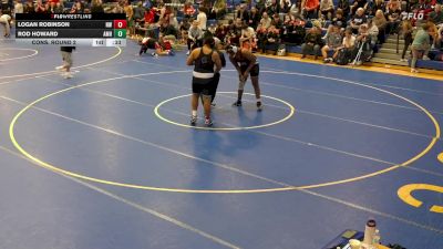 285 lbs Cons. Round 2 - Rod Howard, Amherst vs Logan Robinson, Niagara Wheatfield