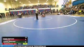 160 lbs Quarterfinal - Carsen Speelman, Coeur D Alene vs Ryker Permann, American Falls