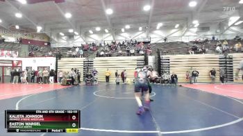 102-111 lbs Semifinal - Kalista Johnson, Midwest Xtreme Wrestling vs Easton Wargel, Evansville North